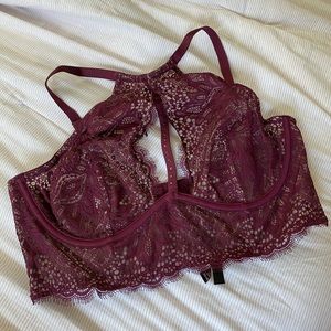 Victoria’s Secret VS Unlined Plunge Lace Halter